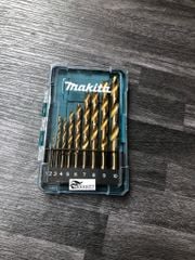 1-10mm Bộ 10 mũi khoan kim loại HSS-TiN Makita D-72849