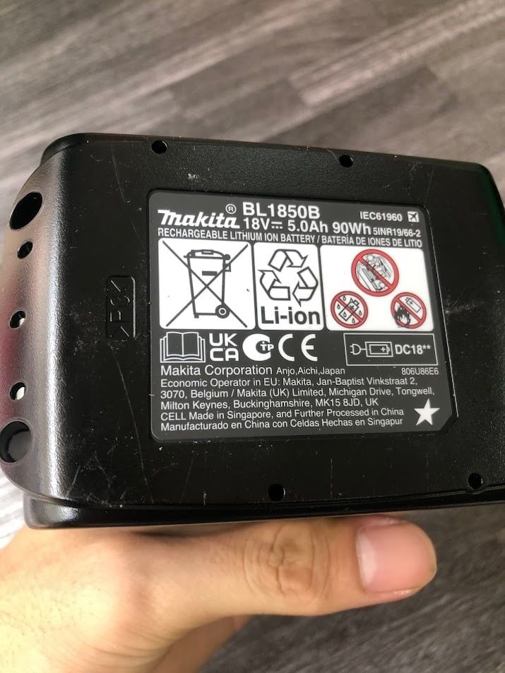 18V Pin Lion 5Ah BL1850B Makita 632F15-1