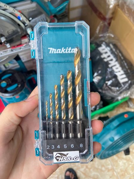 Bộ Mũi Khoan Kim Loại HSS-G Phủ Tinanium 6Pcs D-77241