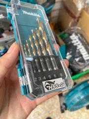 Bộ Mũi Khoan Kim Loại HSS-G Phủ Tinanium 6Pcs D-77241