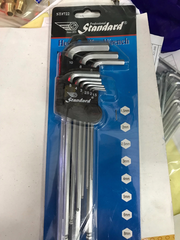 1.5-10mm Bộ lục giác bi 9 chi tiết hệ mét Standard HD ST722