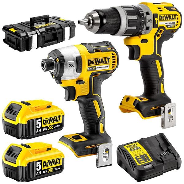 18V Combo 2 máy pin  DCD796 + DCF880 + 2pin 4Ah +
sạc DCB115 + Valy Dewalt DCK2680M2