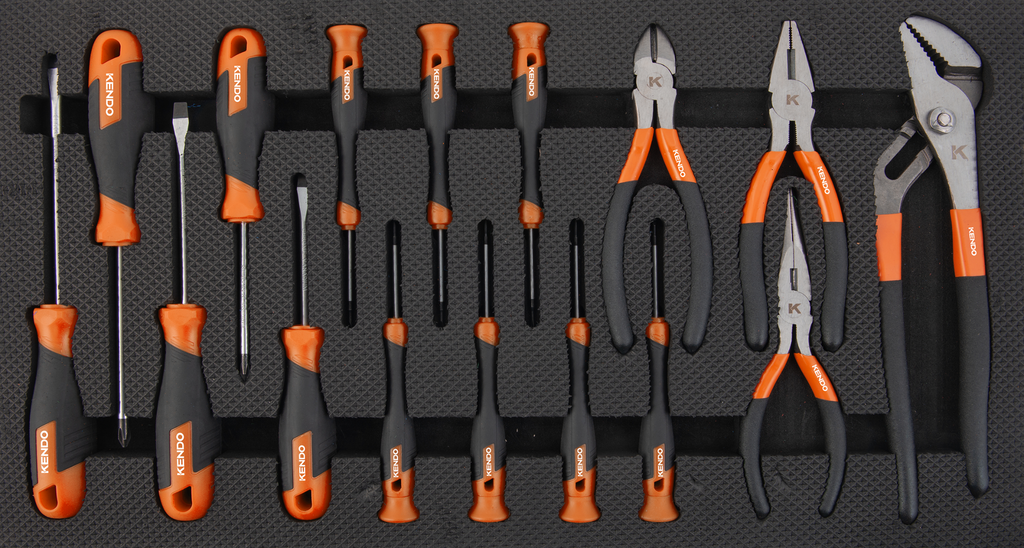 Tủ đồ nghề 5 ngăn Kendo Model 90343 - Bộ sản phẩm 145 chi tiết