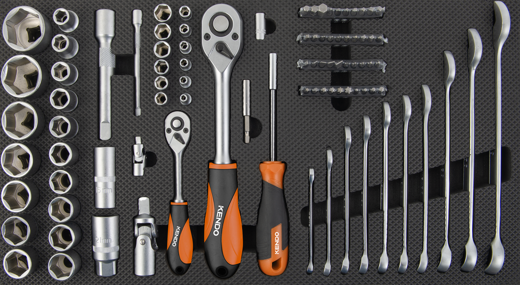 Tủ đồ nghề 5 ngăn Kendo Model 90343 - Bộ sản phẩm 145 chi tiết