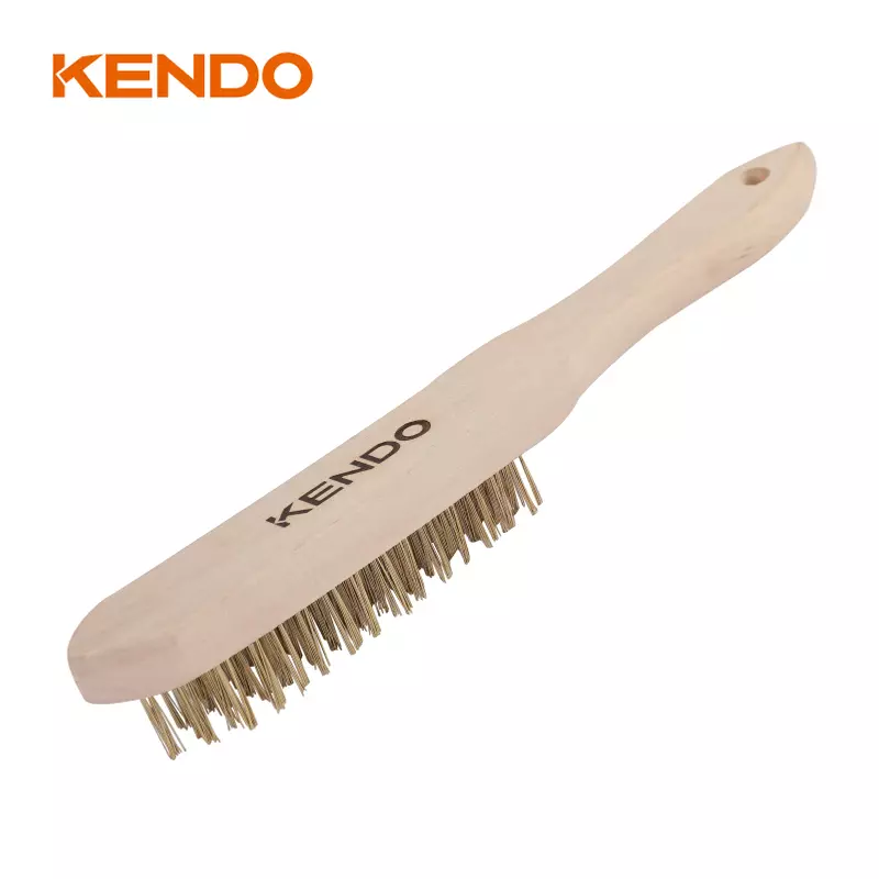 Bàn chảy sắt sợi đồng thau tay cầm gỗ 4×15 hàng Kendo - 31505