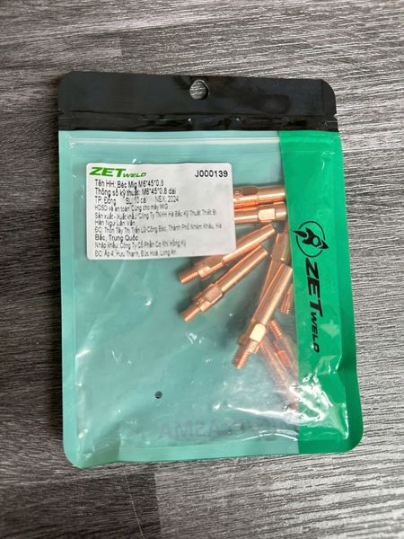 Béc (bép) hàn Mig Pana ZETweld M6*45*0.8