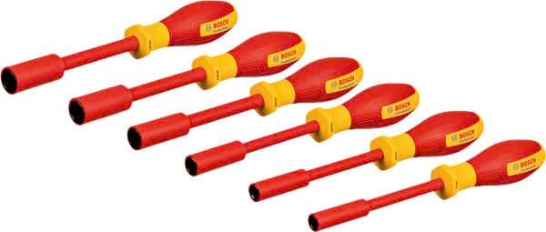 Bộ đầu tuýp cách điện VDE 6 món lục giác (Hex) Bosch 1600A02NF3