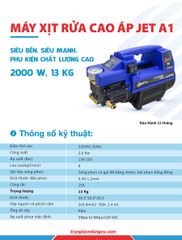 MÁY XỊT RỬA CAO ÁP JET A1