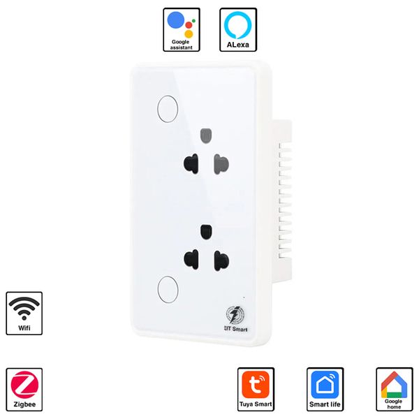 Ổ cắm thông minh EIT Smart, kết nối Wifi/Zigbee, 10A, Viền PC