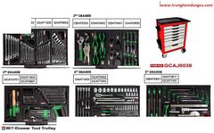 Tủ đồ nghề 7 ngăn Toptul 227 chi tiết - Model GCAJ0039