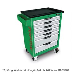 Tủ dụng cụ đồ nghề 7 ngăn 261 chi tiết TOPTUL GE-26103