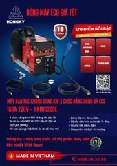 Máy hàn MIG không dùng khí, que MMA 160 Ampe 220V - HKMIG200E