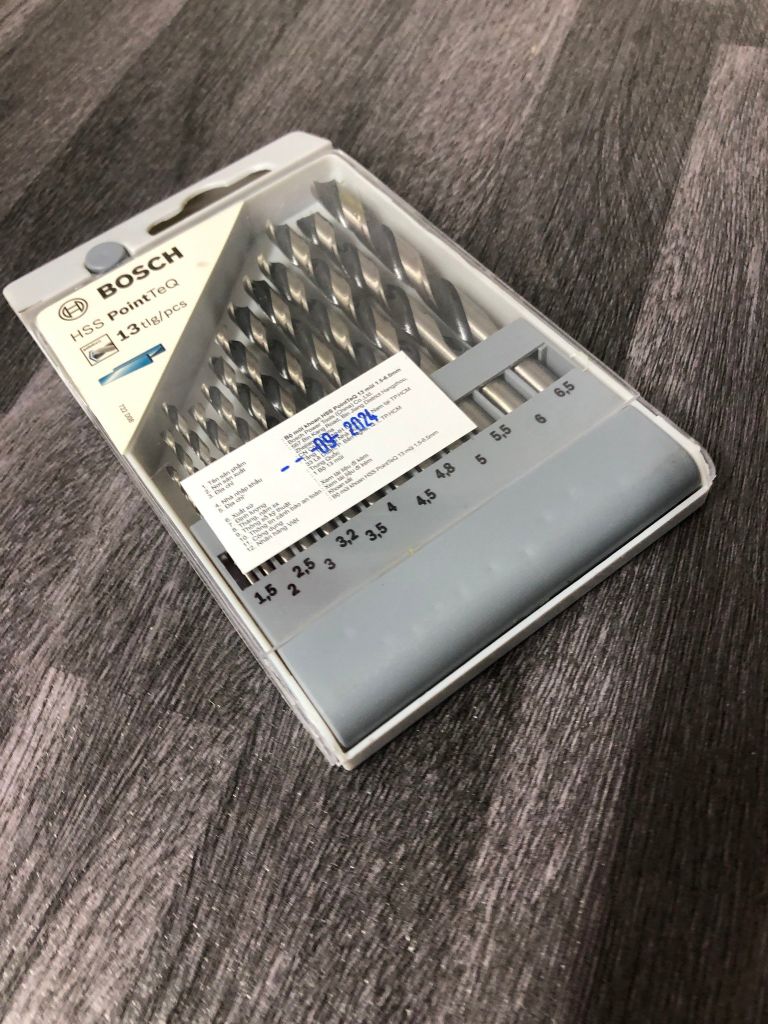 1.5-6.5mm Bộ mũi khoan kim loại 13 chi tiết Bosch 2608577349