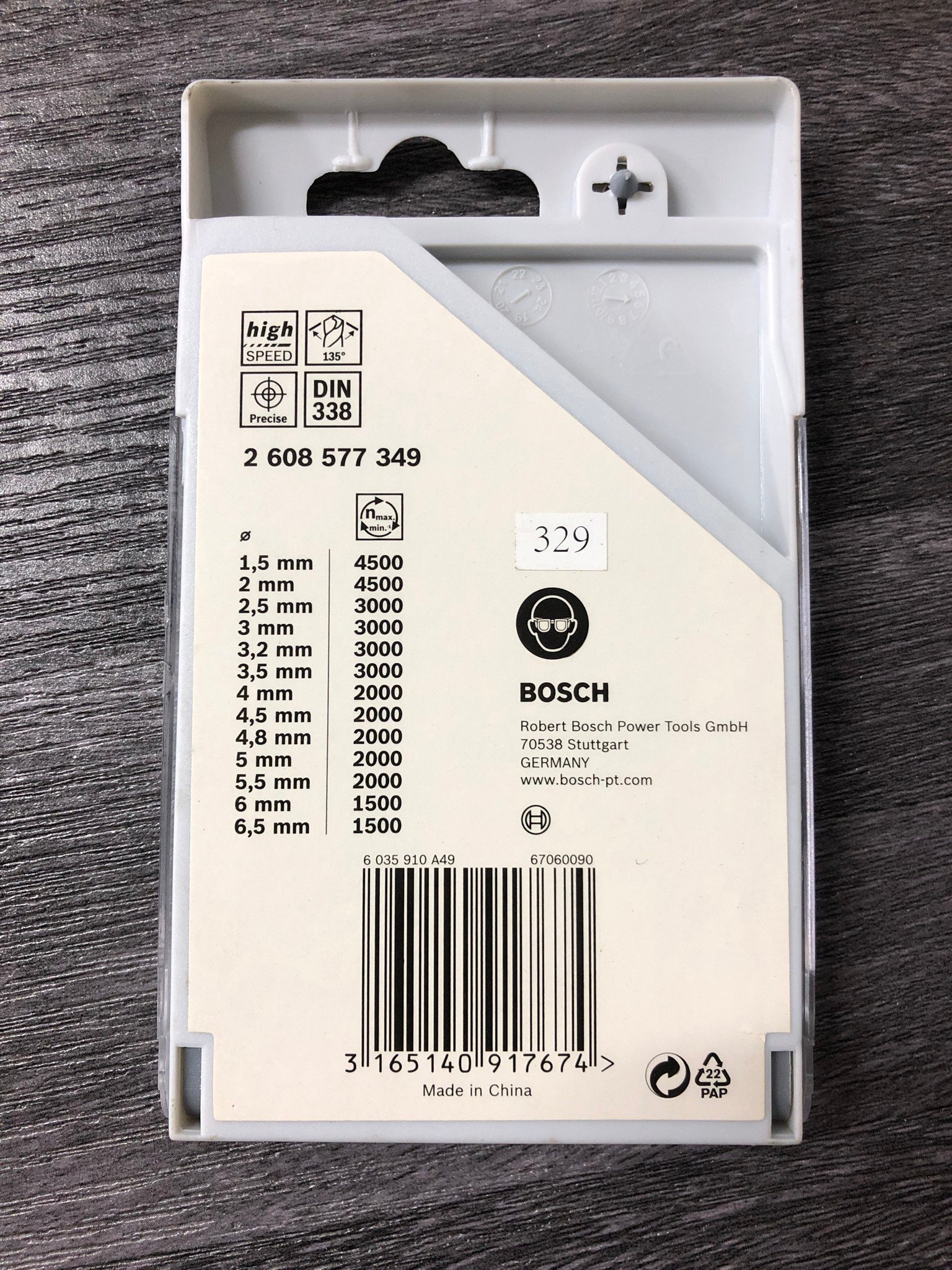 1.5-6.5mm Bộ mũi khoan kim loại 13 chi tiết Bosch 2608577349