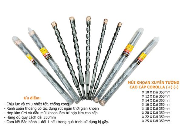 Khoan xuyên tường COROLLA 20X350 ( − ) CRL-2407