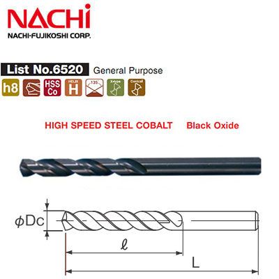 11.9mm Mũi khoan inox Nachi L6520-119