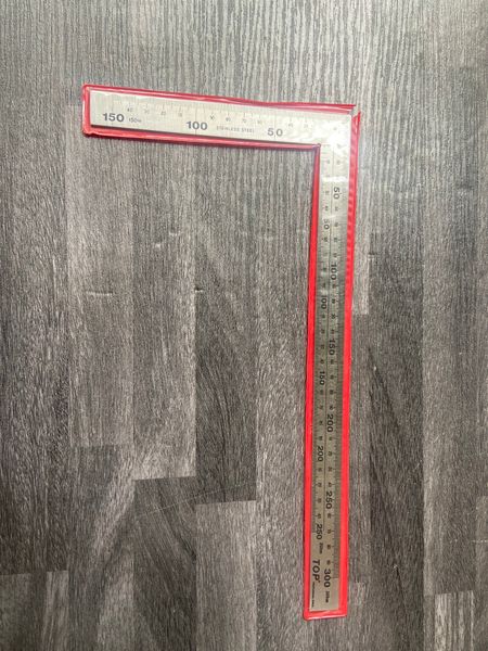 150x300mm Thước ke góc vuông Inox TOP LU-TGIX-300