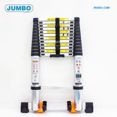 3.8m Thang nhôm rút gọn cao cấp Jumbo C380