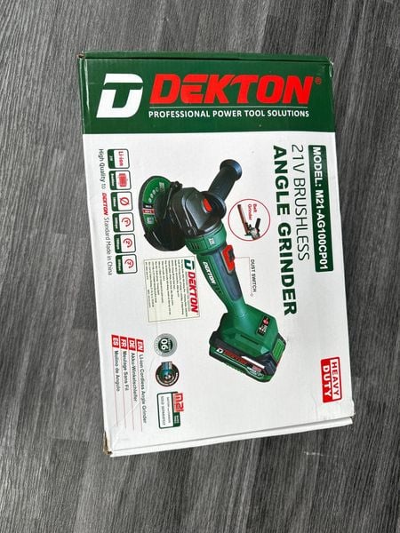 Thân Máy Mài Góc Dùng Pin Dekton M21-AG100CP (chưa pin sạc)