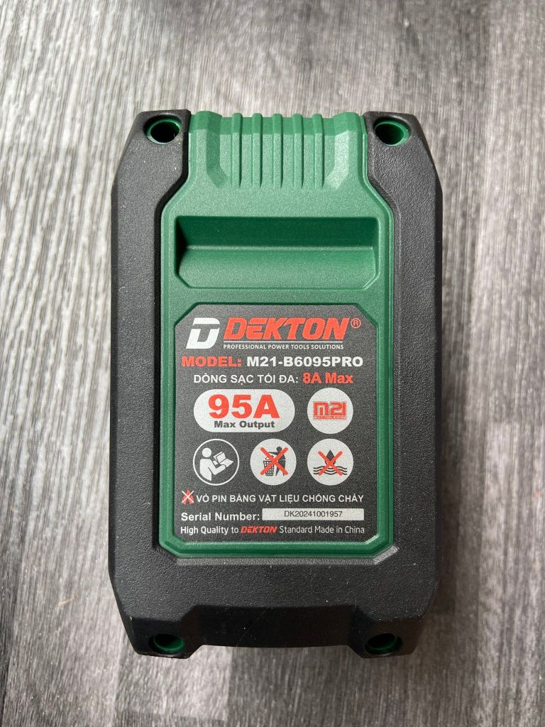 Pin 21V 6.0Ah Dekton M21-B6095PRO