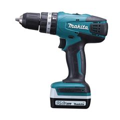 MÁY KHOAN BÚA, VẶN VÍT DÙNG PIN(BL1415G*2+DC18WB)(14.4V) MAKITA HP347D001