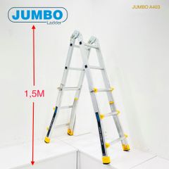 3.3m Thang nhôm gấp chữ A mở rộng Jumbo A403