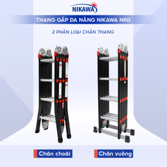 Thang nhôm gấp đoạn NKG-43C