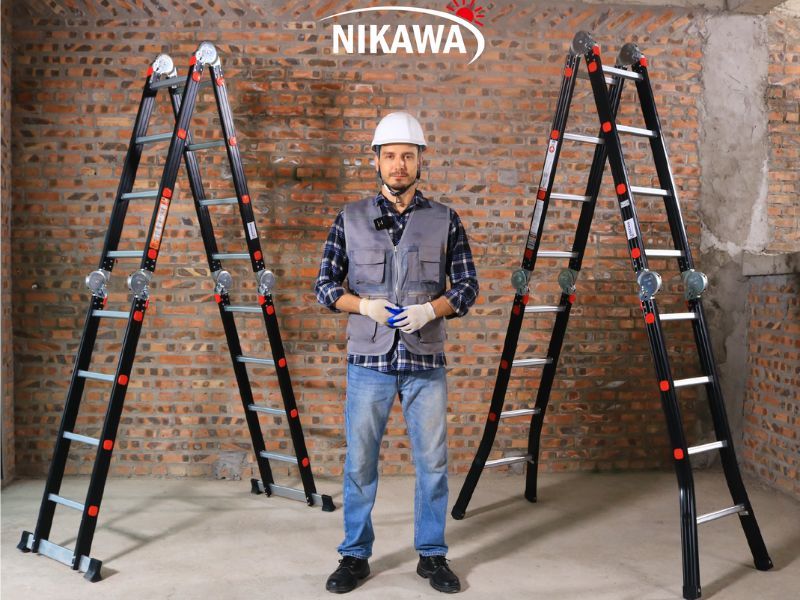 Thang nhôm gấp đoạn NKG-45C