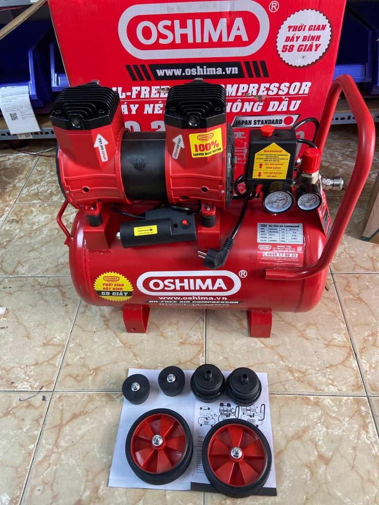 Máy Nén Khí Không Dầu Oshima 30L OSHIMA30-2.0