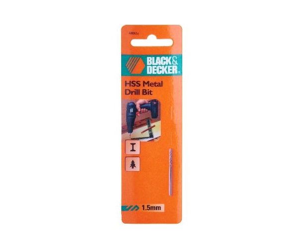 1.5MM HSS Mũi khoan sắt Black&DeckerA8062