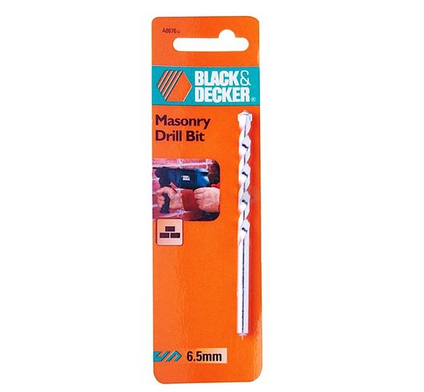 6.5MM mũi khoan bê
tông Black&Decker A8676