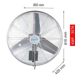 320W Quạt treo tường công nghiệp Dasin KWP-3076