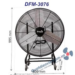 250W Quạt xe đẩy Dasin DFM-3076