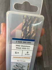 8.0mm Hộp 5 Mũi khoan sắt và inox HSS-Co Bosch 2608585894