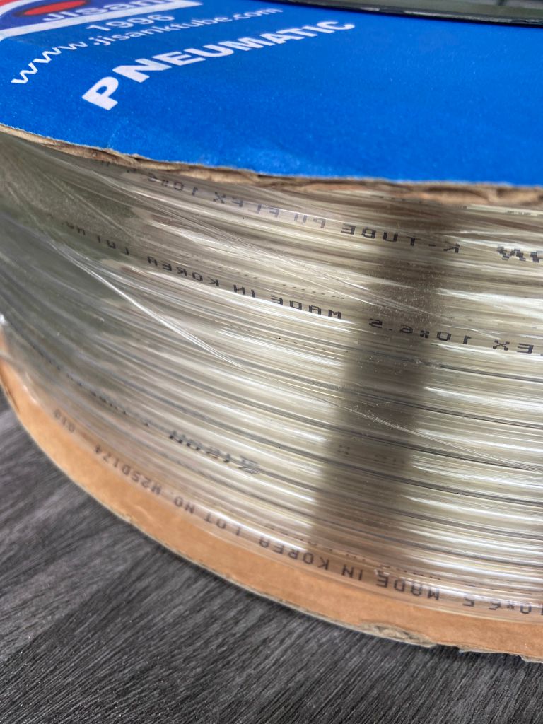 6.5x10mm Dây hơi PU màu xanh dương Jisan cuộn 100m
