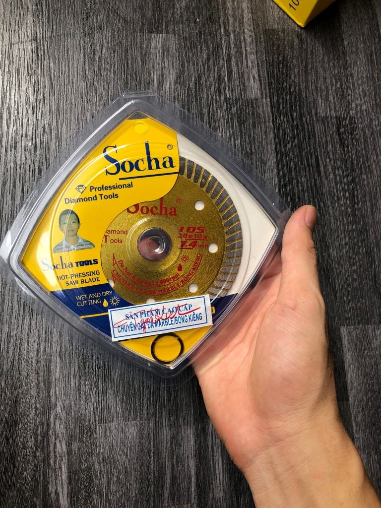 105mm Lưỡi cắt gạch đa năng (AAA) Vàng Socha