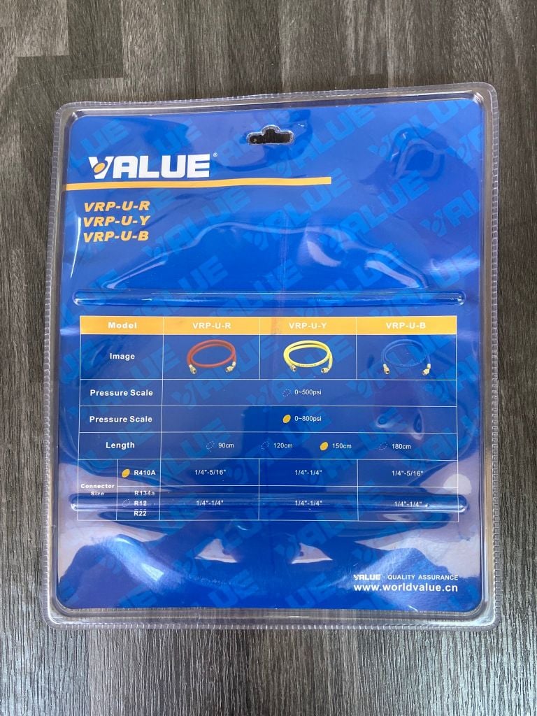 Bộ dây nạp gas R410-R22 (1 bộ 3 sợi) Value - R22 Dài 90cm
