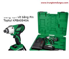 Súng vặn vít sử dụng Pin Toptul KPBA0840A