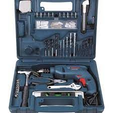 13mm Bộ máy khoan hộp nhựa Bosch GSB 13RE kèm 100 món phụ kiện 0615A000PM