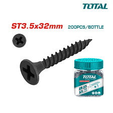 Bộ 200 vít bắt tường ST3.5x32mm Total WJDS3503221