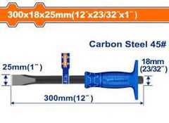 Mũi đục dẹp nguội 25x18x300mm Wadfow WCC1302