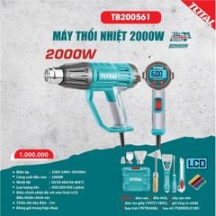 2000W Máy thổi hơi nóng điện tử Total TB200561