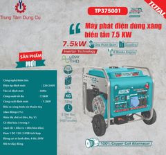 7.5KW Máy phát điện dùng xăng biến tần Total TP375001