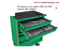 Tủ dụng cụ chứa đồ nghề 6 ngăn 208 chi tiết TOPTUL GE-20815