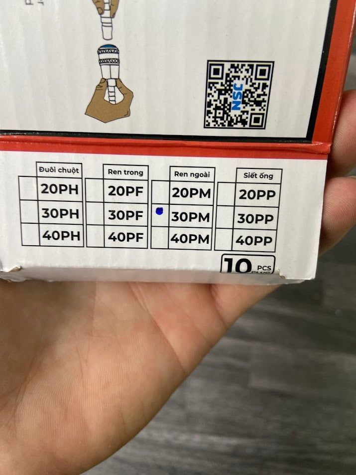 Đầu nối nhanh khí nén 30PM (Trung Quốc)