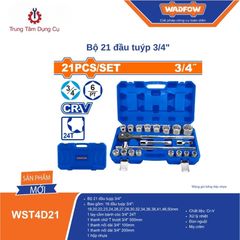 Bộ 21 đầu tuýp 3/4
