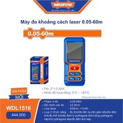 0.05-60m Máy đo khoản cách laser Wadfow WDL1516