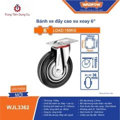 Bánh xe đẩy cao su xoay 6