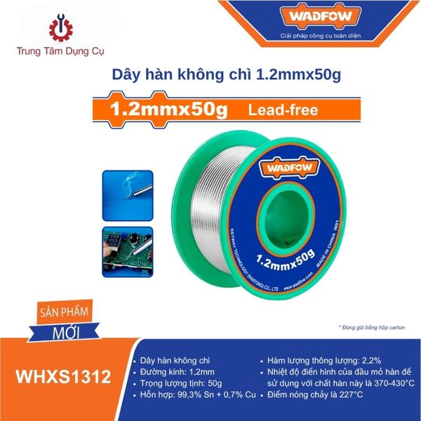 Dây hàn không chì 1.2mmx50g WADFOW WHXS1312
