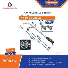 17-19-21-23mm Cờ lê bánh xe thu gọn WADFOW WTH6412